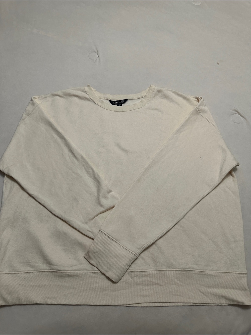 Lauren Ralph Lauren Off-White Crewneck Sweatshirt